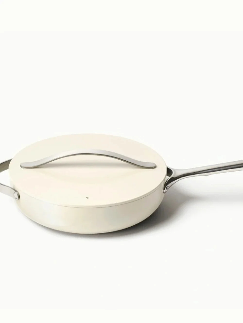 Caraway 4.5QT Nonstick Ceramic Saute Pan w/Lid- Cream